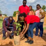 École Dasasgho : Afrika Tomorrow et Filinfo Group plantent des arbres pour reverdir la cour